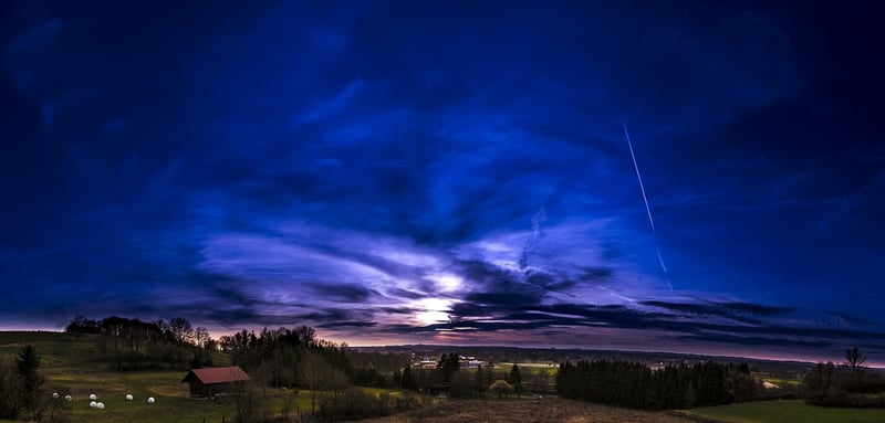 Rustic Barn Sunset Image